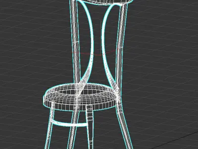 Art nouveau chair Free 3D model Free 3D model