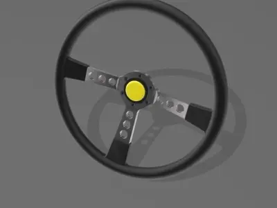 Steering wheel for scale model racing cars 3D print model