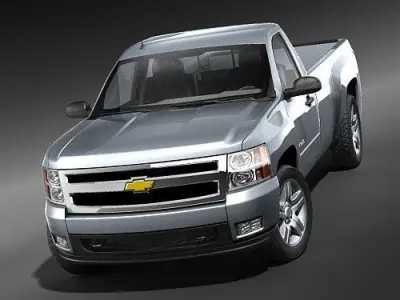 Chevrolet Silverado regular cab CG 2009 3D model