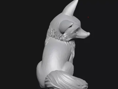FOX sculpture 3D print model