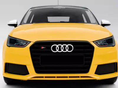 Audi S1 Sportback 2015 Low-poly 3D model