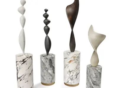 Nicolas Shurey Adegio and Oar Low-poly 3D model