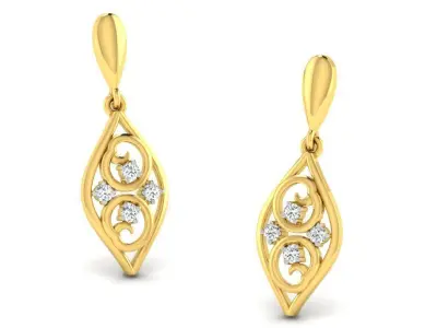 Diamond Earring 3D print model