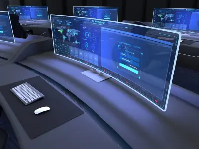 monitoring Center Command Center 3D model purchase