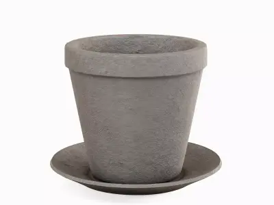 Classic Clay Pot 03 Low-poly 3D model