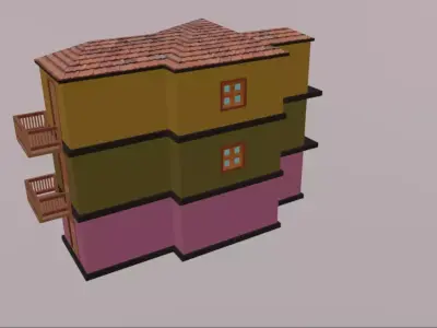 Building For Project Low-poly 3D model