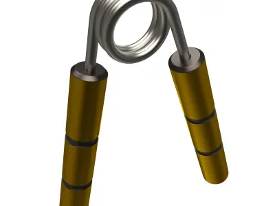 Fitness Hand Gripper Low-poly 3D model