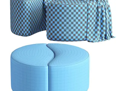 Bedding 2020 FLASH POUFF 3D model