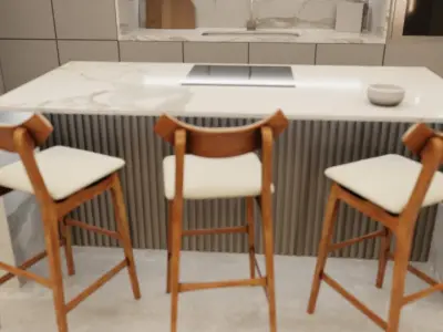 Stool Coara Low-poly 3D model