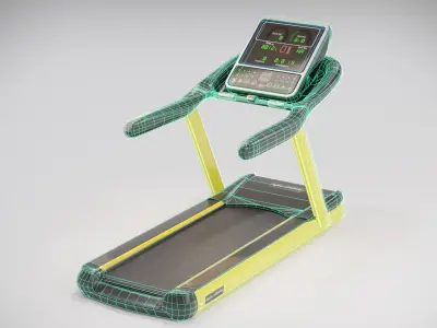 Treadmill 4K Texture Low-poly 3D model