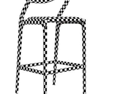 Duda Barstool 3D model Low-poly 3D model