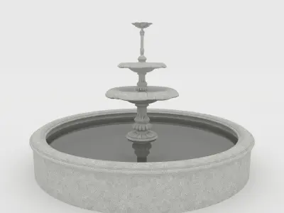 Classic Fountain 2 3D model