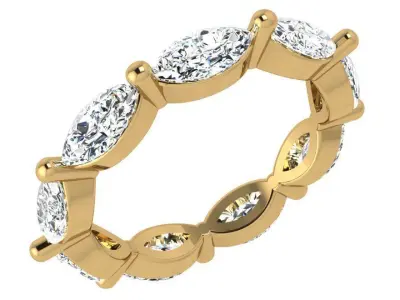 Marquise Band Ring 3954 3D print model