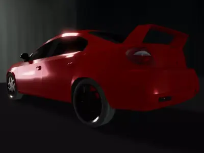 2004 Dodge Neon SRT4 Low-poly 3D model