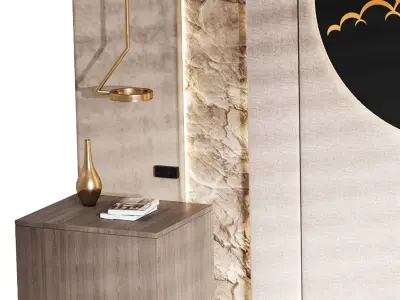 Decorative Wall panel  09 3D model