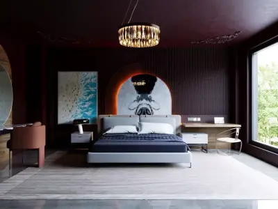 Interior - Bedroom - 040823 3D model