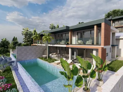 Twin villa ARCHiTECTURAL PROJECT 3D model