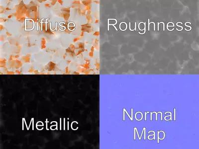 Stylized Meringue Cake Surreal Design model pack Low-poly 3D model