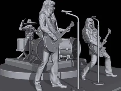 Alex Lifeson - Rush 3D printing 3D print model