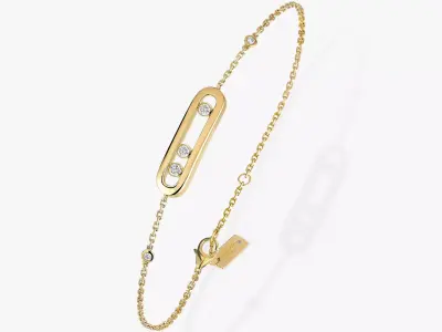 Messika Bracelet Jewelry Gold  3D print model buy