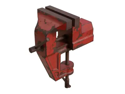 Table Vise Low-poly 3D model