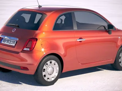 Fiat 500 2018 3D model