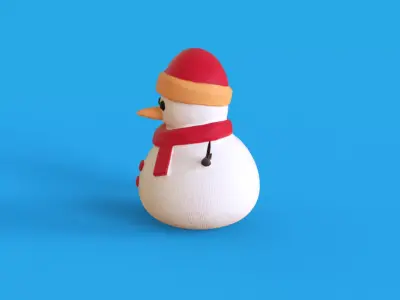 Snowman 3D print model