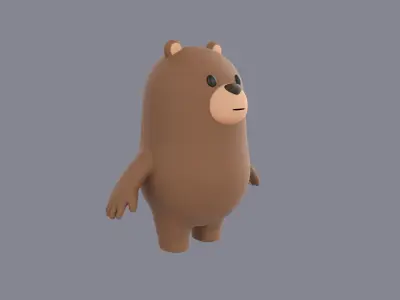 Bear Character 3D model buy