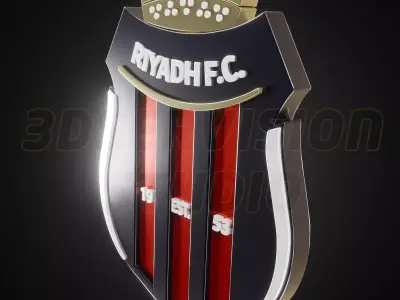 Al Riyadh logo - Cinematic - 3D print 3D model