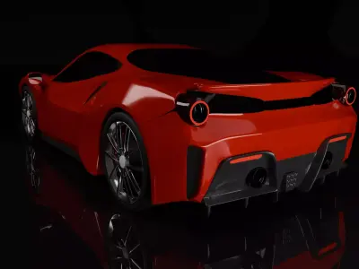 Ferarri 488 Pista 3D model