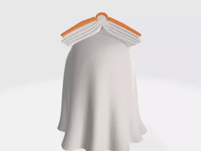 Cute Book Ghost Figurine Adorable Spooky Ghost with Open Book  3D print model