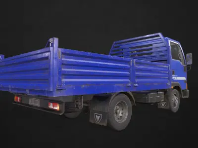 Light Truck Tipper Low-poly 3D model