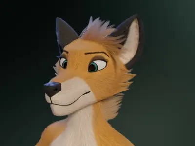Yara Anthro Fox 3D model
