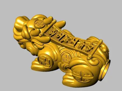 Pixiu Face Bracelet-Unicorn bracelet 02 3D print model