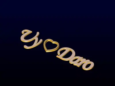 V Love Daro Free 3D print model