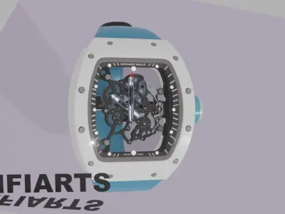 Richard Mille RM055 Bubba Watson 3D model