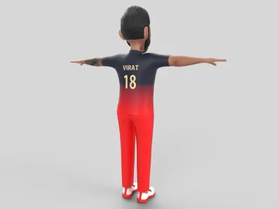 Virat Kohli 3D model