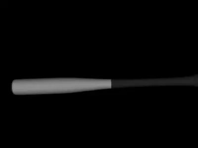 Baseball bat Low-poly 3D model