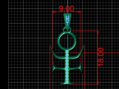 TRANSPLUTONIA SIGN PENDANT 3D PRINTABLE MODEL  3D print model