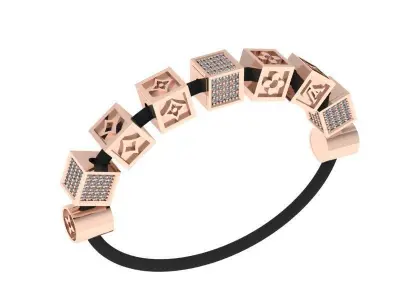 luis vuitton bracelet components 3D print model