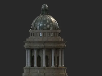 dome 02 Low-poly 3D model