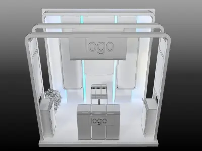 Booth Exhibition Stand a478b 3D model