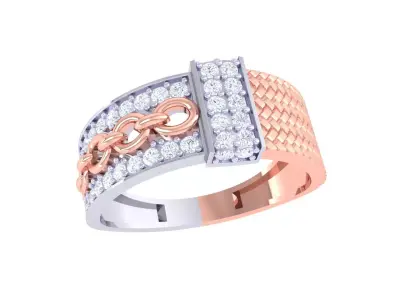 Mens gemstone diamond men Ring with details images 50 3D print model