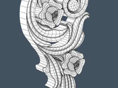 Decorative Scroll 3D model get