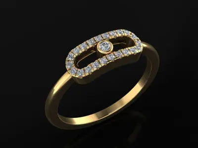 Messika Move Ring 3D print model buy