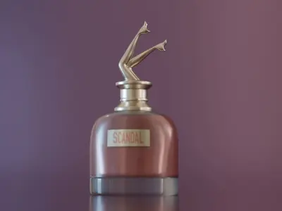 Exquisite Perfume Collection Low-poly 3D model