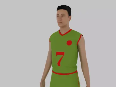 Basketball Player Low-poly 3D model purchase