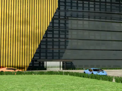 Building Architecture Exterior Low-poly 3D model