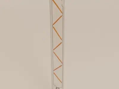 Decorative Edison Tube Bulb 300mm LED E24 3D model