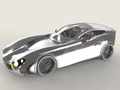 Custom Sport Car Model 3D model